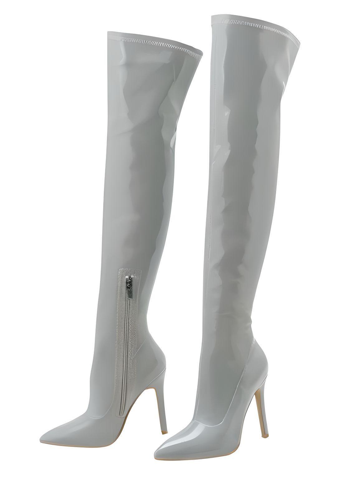 Sexy Stiletto High Heels Women's Over-The-Knee Boots Pointed Toe Ladies Sexy Thigh High Boots -, Boots , Drestiny , 10, 11, 4, 5, 6, 7, 8, 9, Apricot, Australia, Black, Boots, Grey, High Heels, Knee Highs, Red, Stilettos, Thigh Highs, United Kingdom, United States, White , Drestiny , www.shopdrestiny.com