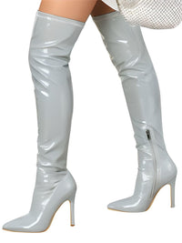 Thumbnail for Sexy Stiletto High Heels Women's Over-The-Knee Boots Pointed Toe Ladies Sexy Thigh High Boots -, Boots , Drestiny , 10, 11, 4, 5, 6, 7, 8, 9, Apricot, Australia, Black, Boots, Grey, High Heels, Knee Highs, Red, Stilettos, Thigh Highs, United Kingdom, United States, White , Drestiny , www.shopdrestiny.com