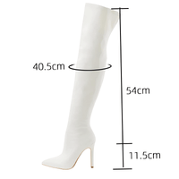 Thumbnail for Sexy Stiletto High Heels Women's Over-The-Knee Boots Pointed Toe Ladies Sexy Thigh High Boots -, Boots , Drestiny , 10, 11, 4, 5, 6, 7, 8, 9, Apricot, Australia, Black, Boots, Grey, High Heels, Knee Highs, Red, Stilettos, Thigh Highs, United Kingdom, United States, White , Drestiny , www.shopdrestiny.com