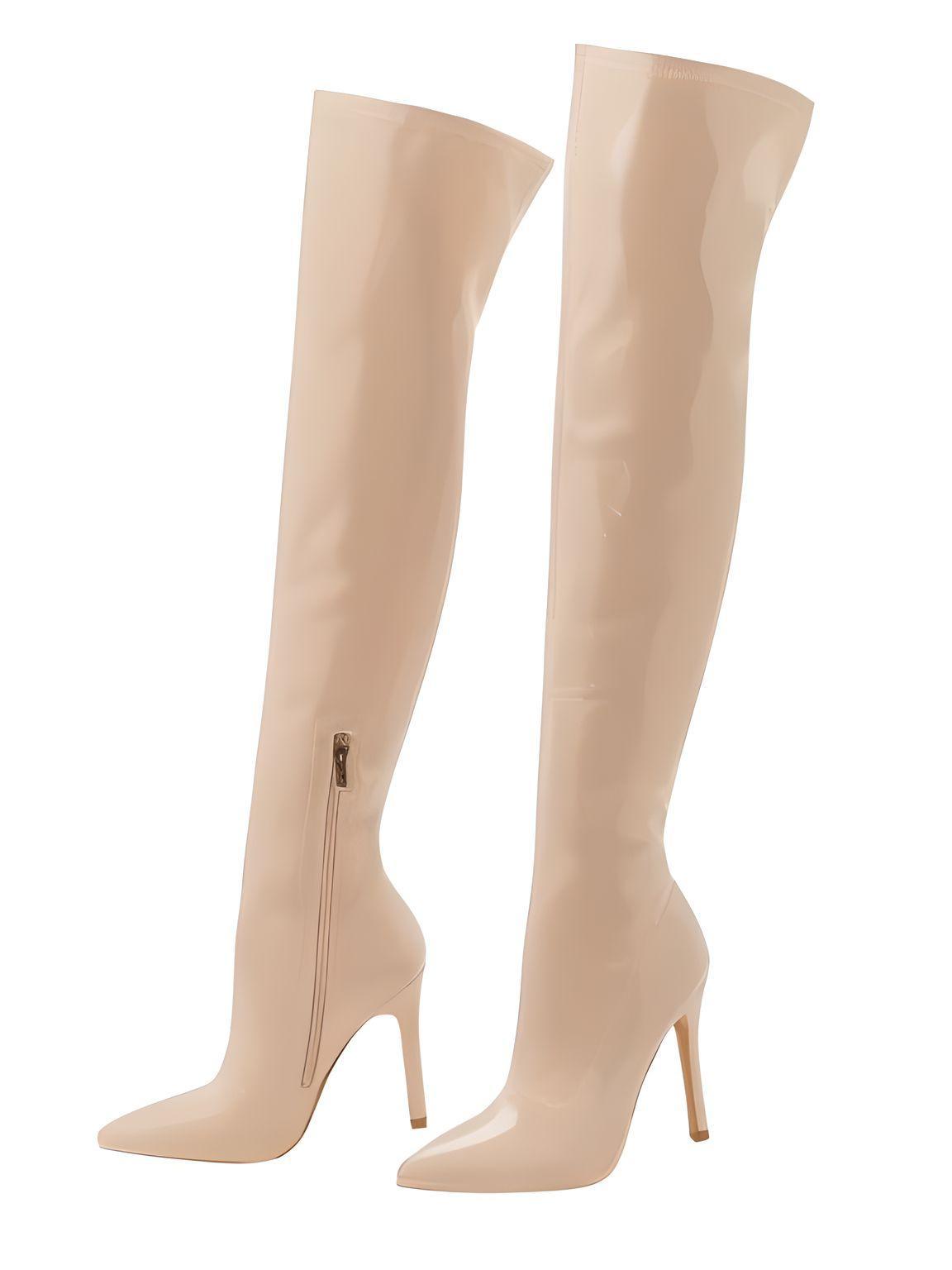 Sexy Stiletto High Heels Women's Over-The-Knee Boots Pointed Toe Ladies Sexy Thigh High Boots -, Boots , Drestiny , 10, 11, 4, 5, 6, 7, 8, 9, Apricot, Australia, Black, Boots, Grey, High Heels, Knee Highs, Red, Stilettos, Thigh Highs, United Kingdom, United States, White , Drestiny , www.shopdrestiny.com