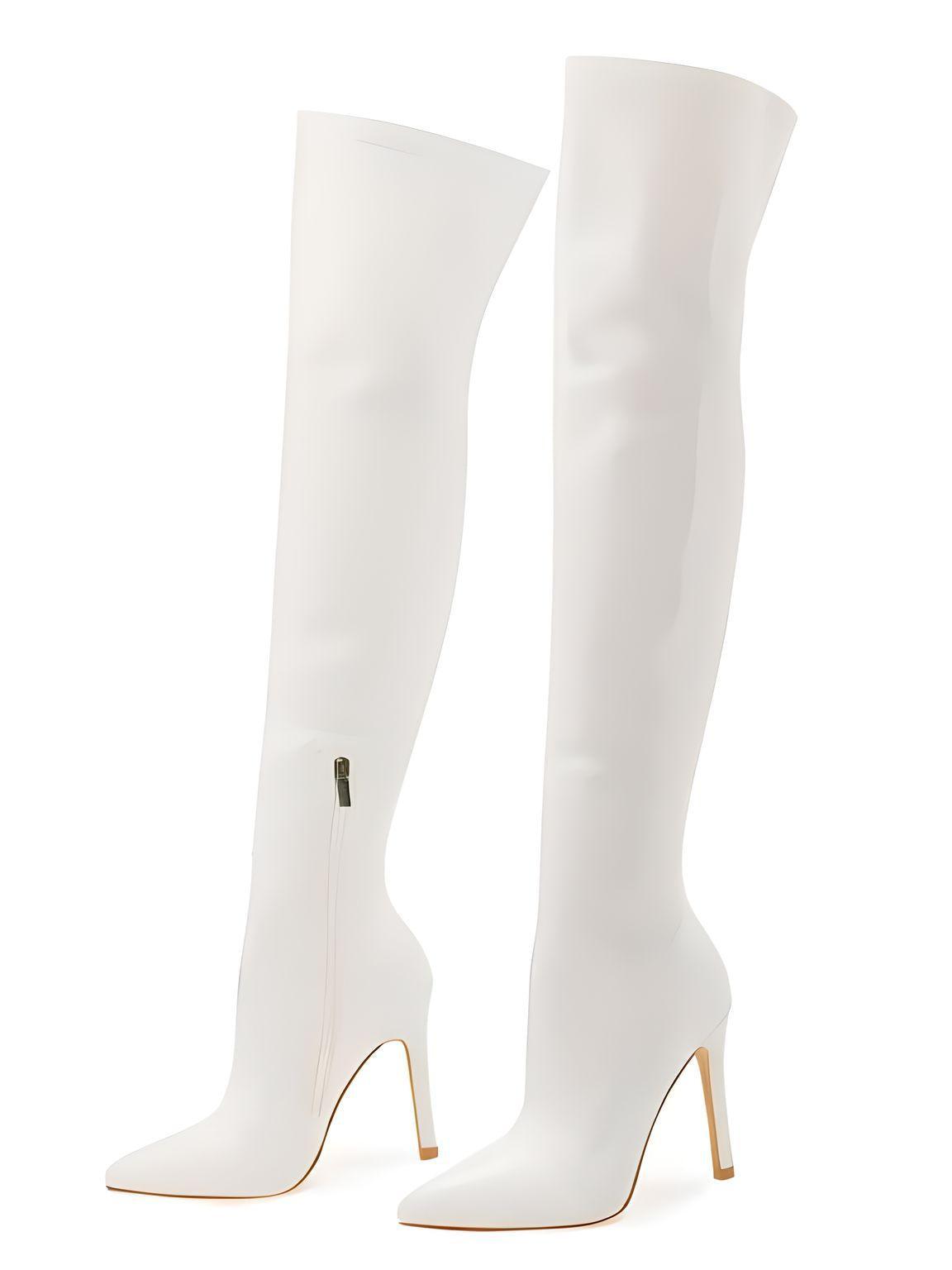 Sexy Stiletto High Heels Women's Over-The-Knee Boots Pointed Toe Ladies Sexy Thigh High Boots -, Boots , Drestiny , 10, 11, 4, 5, 6, 7, 8, 9, Apricot, Australia, Black, Boots, Grey, High Heels, Knee Highs, Red, Stilettos, Thigh Highs, United Kingdom, United States, White , Drestiny , www.shopdrestiny.com