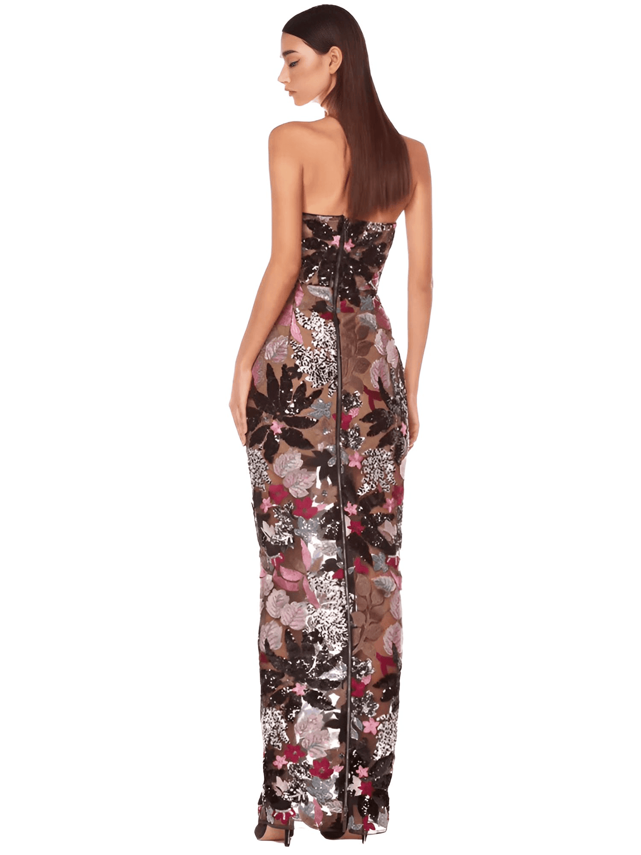Sexy Strapless Floral Sequin Dress Women's Luxury Sequins Flower Backless Long Slim Dress Evening Party Dress, Drestiny, Ankle Length Dresses, Maxi Dresses, Midi Dresses, Strapless, Sleeveless, One Shoulder, XS, S, M, L, XL, United States, USA, Canada, Australia, New Zealand, United Kingdom, UK, Black/Multi, White/Beige, Orange/Red, Blue/Green, Purple/Green, Dark Red/Pink, Pink/Beige, strapless sequin dress, sequin strapless dress, strapless sequin maxi dress, black strapless sequin dress, shopdrestiny.com