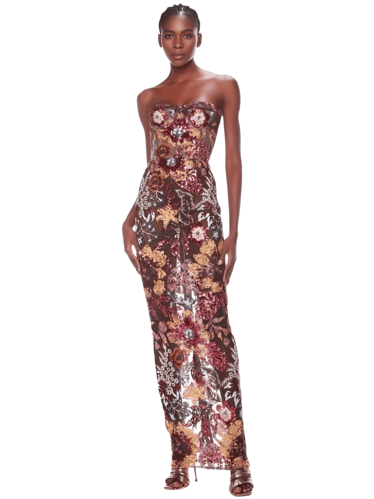 Sexy Strapless Floral Sequin Dress Women's Luxury Sequins Flower Backless Long Slim Dress Evening Party Dress, Drestiny, Ankle Length Dresses, Maxi Dresses, Midi Dresses, Strapless, Sleeveless, One Shoulder, XS, S, M, L, XL, United States, USA, Canada, Australia, New Zealand, United Kingdom, UK, Black/Multi, White/Beige, Orange/Red, Blue/Green, Purple/Green, Dark Red/Pink, Pink/Beige, strapless sequin dress, sequin strapless dress, strapless sequin maxi dress, black strapless sequin dress, shopdrestiny.com