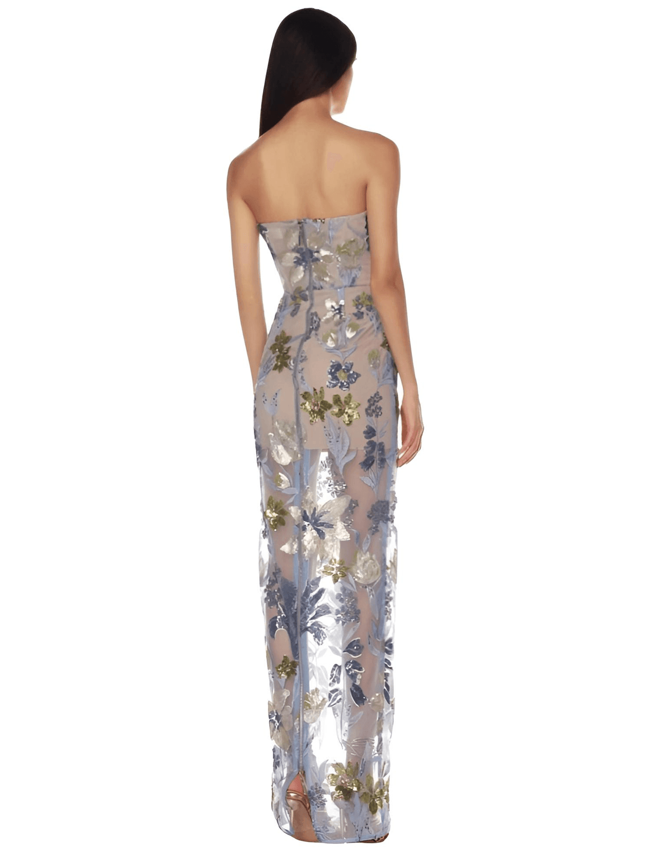 Sexy Strapless Floral Sequin Dress Women's Luxury Sequins Flower Backless Long Slim Dress Evening Party Dress, Drestiny, Ankle Length Dresses, Maxi Dresses, Midi Dresses, Strapless, Sleeveless, One Shoulder, XS, S, M, L, XL, United States, USA, Canada, Australia, New Zealand, United Kingdom, UK, Black/Multi, White/Beige, Orange/Red, Blue/Green, Purple/Green, Dark Red/Pink, Pink/Beige, strapless sequin dress, sequin strapless dress, strapless sequin maxi dress, black strapless sequin dress, shopdrestiny.com