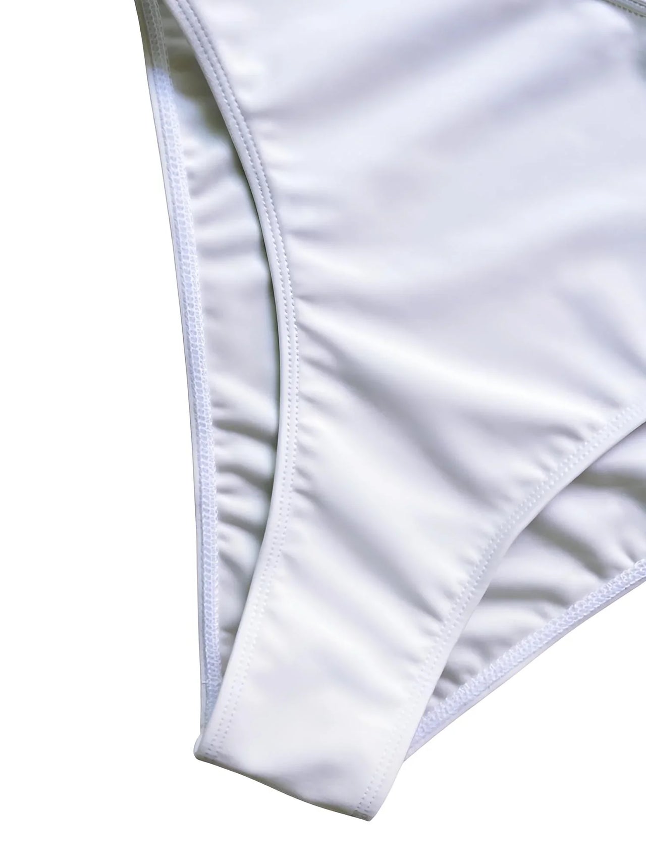 Sexy Women's Cut-Out Bandeau Swimsuit One Piece Swimsuit Metal Rings Female High Leg Cut Bathing Suit, Drestiny, One Piece Swimsuit, S, M, L, United States, USA, Canada, Australia, New Zealand, United Kingdom, UK, Brown, White, Black, Wine Red, Teal, Hot Pink, Women's cutout swimwear, Trendy bandeau bathing suit, Stylish cutout one piece, shopdrestiny.com