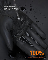 Thumbnail for Sheepskin Genuine Leather Cashmere Lined Gloves Touchscreen Winter Warm Gloves, gloves, mens leather gloves, womens leather gloves, cashmere gloves, driving gloves, leather sport gloves, United States, Canada, Australia, New Zealand, United Kingdom, FR, Black, Grey, Dark Brown, Red Brown, Orange Brown, Brown, S, M, L, XL, XXL, shopdrestiny.com