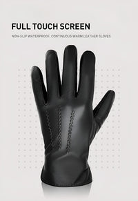 Thumbnail for Sheepskin Genuine Leather Cashmere Lined Gloves Touchscreen Winter Warm Gloves, gloves, mens leather gloves, womens leather gloves, cashmere gloves, driving gloves, leather sport gloves, United States, Canada, Australia, New Zealand, United Kingdom, FR, Black, Grey, Dark Brown, Red Brown, Orange Brown, Brown, S, M, L, XL, XXL, shopdrestiny.com