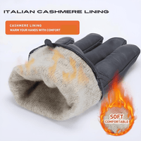 Thumbnail for Sheepskin Genuine Leather Cashmere Lined Gloves Touchscreen Winter Warm Gloves, gloves, mens leather gloves, womens leather gloves, cashmere gloves, driving gloves, leather sport gloves, United States, Canada, Australia, New Zealand, United Kingdom, FR, Black, Grey, Dark Brown, Red Brown, Orange Brown, Brown, S, M, L, XL, XXL, shopdrestiny.com