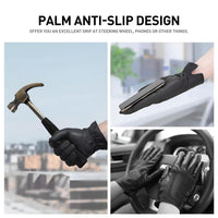 Thumbnail for Sheepskin Genuine Leather Cashmere Lined Gloves Touchscreen Winter Warm Gloves, gloves, mens leather gloves, womens leather gloves, cashmere gloves, driving gloves, leather sport gloves, United States, Canada, Australia, New Zealand, United Kingdom, FR, Black, Grey, Dark Brown, Red Brown, Orange Brown, Brown, S, M, L, XL, XXL, shopdrestiny.com