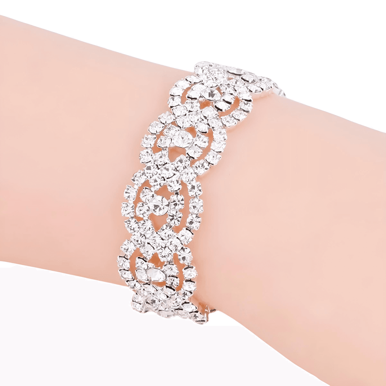 Silver Rhinestone Crystal Bridal Jewelry Sets for Women - 20 Sets To Choose From! -, Jewelry Sets , Drestiny , Australia, Bracelets, Canada, Earrings, Jewelry Sets, Necklaces, New Zealand, Sets, Silver, United Kingdom, United States, White , Drestiny , www.shopdrestiny.com