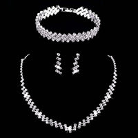 Thumbnail for Silver Rhinestone Crystal Bridal Jewelry Sets for Women - 20 Sets To Choose From! -, Jewelry Sets , Drestiny , Australia, Bracelets, Canada, Earrings, Jewelry Sets, Necklaces, New Zealand, Sets, Silver, United Kingdom, United States, White , Drestiny , www.shopdrestiny.com