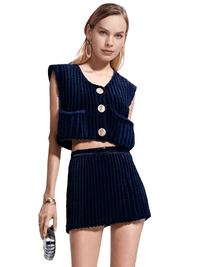 Thumbnail for Sleeveless Crop Sweater Vest Solid Loose Casual Sweater Vest Cable Knit Sweater Vest For Women -, Vests , Drestiny , Australia, Black, Brown, Canada, Cardigans, Dark Blue, Dark Brown, Green, L, Light Blue, M, Navy, New Zealand, Off White, Olive Green, Purple, Red, S, Sleeveless, Sweater Vests, Sweaters, United Kingdom, United States, Vests, White, Yellow , Drestiny , www.shopdrestiny.com