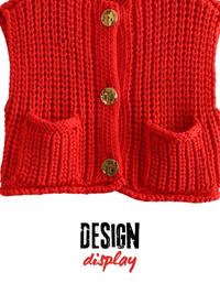 Thumbnail for Sleeveless Crop Sweater Vest Solid Loose Casual Sweater Vest Cable Knit Sweater Vest For Women -, Vests , Drestiny , Australia, Black, Brown, Canada, Cardigans, Dark Blue, Dark Brown, Green, L, Light Blue, M, Navy, New Zealand, Off White, Olive Green, Purple, Red, S, Sleeveless, Sweater Vests, Sweaters, United Kingdom, United States, Vests, White, Yellow , Drestiny , www.shopdrestiny.com