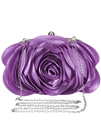 Thumbnail for Small Floral Satin Purse Women's -, Purses , Drestiny , Apricot, Australia, Beige, Black, Canada, Champagne, Clutches, Dark Green, Dark Purple, Deep Pink, Green, Handbags, Light Green, New Zealand, Pink, Purple, Purses, Red, Silver, Teal, United Kingdom, United States, Watermelon Red , Drestiny , www.shopdrestiny.com