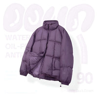 Thumbnail for Solid Color Windproof White Duck Down Puffer Jackets for Men & Women -, Puffer Jackets , Drestiny , Australia, Black, Coats, FR, Green, Grey, Jackets, New Zealand, Pink, Puffer Jackets, Purple, United Kingdom, United States, White , Drestiny , www.shopdrestiny.com