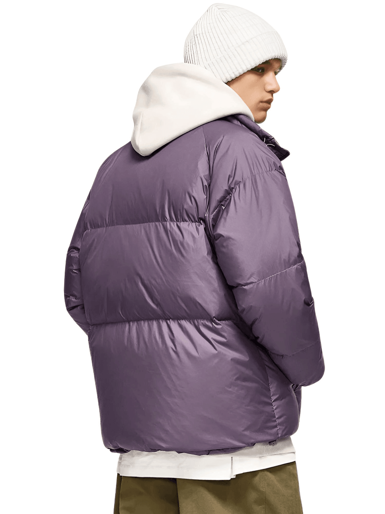 Solid Color Windproof White Duck Down Puffer Jackets for Men & Women -, Puffer Jackets , Drestiny , Australia, Black, Coats, FR, Green, Grey, Jackets, New Zealand, Pink, Puffer Jackets, Purple, United Kingdom, United States, White , Drestiny , www.shopdrestiny.com