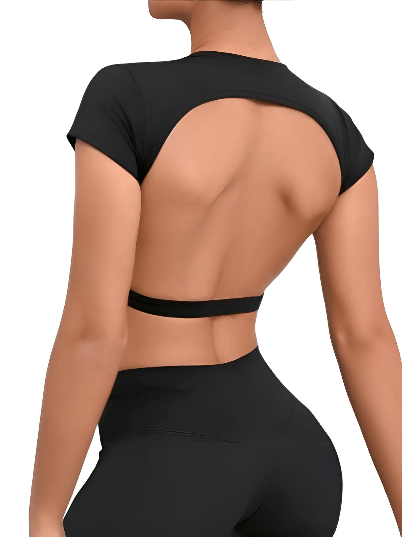Sports Shirts Breathable Workout Sportswear Fitness Backless Gym Crop Tops For Women -, Crop Top , Drestiny , Australia, Black, Blue, Brown, Canada, Coffee, Crop Tops, Dark Blue, Deep Pink, FR, Gender_Women, Grey, Hot Pink, L, M, Navy, New Zealand, Peach, Pink, Purple, Red, S, Short Sleeves, Sky Blue, United Kingdom, United States, White , Drestiny , www.shopdrestiny.com