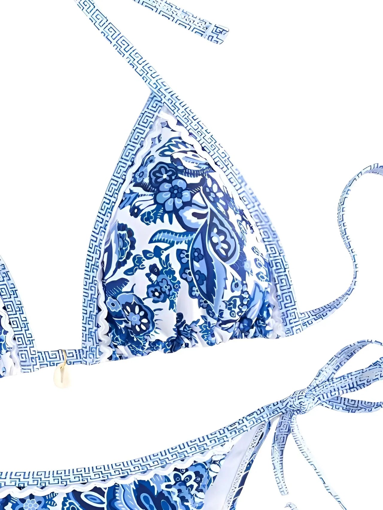 String Halter Triangle Two-Piece Bikini Women's Swimwear Female Swimsuit Bathers Bathing Swimming Suit Beachwear Summer, Drestiny, Bikinis, Swimwear, Women's Swimwear, S, M, L, United States, USA, Canada, Australia, New Zealand, United Kingdom, UK, Blue, Brown, Pink, Yellow, Green, Black, Red, Black-Red, halter triangle bikini, two piece halter swimsuit, triangle top bikini, halter neck swimwear, sexy triangle bikini, shopdrestiny.com