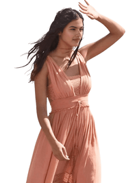 Thumbnail for Summer Beach Dress Sleeveless Cotton Maxi Dresses Boho Style Solid Color Lace Ruffled Sundress -, Dress , Drestiny , Australia, Beige, Blue, FR, L, M, Maxi Dresses, New Zealand, Pink, S, Sleeveless, United Kingdom, United States, XL, Yellow , Drestiny , www.shopdrestiny.com
