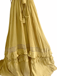 Thumbnail for Summer Beach Dress Sleeveless Cotton Maxi Dresses Boho Style Solid Color Lace Ruffled Sundress -, Dress , Drestiny , Australia, Beige, Blue, FR, L, M, Maxi Dresses, New Zealand, Pink, S, Sleeveless, United Kingdom, United States, XL, Yellow , Drestiny , www.shopdrestiny.com