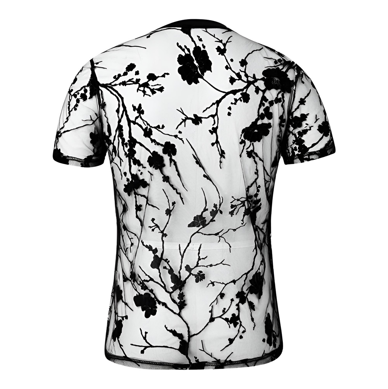 Summer Clothing Men's Black Sheer T-Shirt Streetwear Hollow-Out O Neck Short Sleeve Tees Rose Printed, Drestiny, Black, T-Shirts, Short Sleeves, Casual Shirts, S, M, L, XL, XXL, 2XL, 3XL, XXXL, United States, USA, Canada, Gender Men, Australia, New Zealand, United Kingdom, UK, Men's sheer black top, Black see-through shirt men, mesh black mesh shirt, Black transparent t-shirt men, men's black festival top, shopdrestiny.com