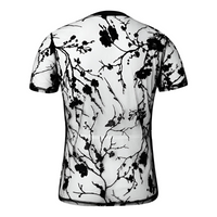 Thumbnail for Summer Clothing Men's Black Sheer T-Shirt Streetwear Hollow-Out O Neck Short Sleeve Tees Rose Printed, Drestiny, Black, T-Shirts, Short Sleeves, Casual Shirts, S, M, L, XL, XXL, 2XL, 3XL, XXXL, United States, USA, Canada, Gender Men, Australia, New Zealand, United Kingdom, UK, Men's sheer black top, Black see-through shirt men, mesh black mesh shirt, Black transparent t-shirt men, men's black festival top, shopdrestiny.com