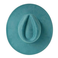 Thumbnail for Teal fedora hat on a white background