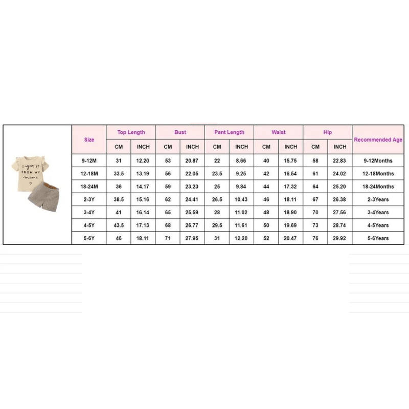 2PCS Toddler Baby Girl Clothes Set Short Sleeve Top + Checkered Shorts 1-6Y -, , Drestiny , 12M, 18M, 24M, 2T, 3T, 4T, 5T, 6T, 9M, Australia, Beige, Brown, Canada, Casual Shirts, Girls, New Zealand, Short Sets, Short Sleeves, Shorts, T-Shirts, TD, United Kingdom, United States , Drestiny , www.shopdrestiny.com