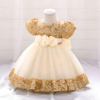 Thumbnail for Toddler Girls 1st Birthday Dress Bow Cute Baby Baptism Gown Kids Wedding Party Elegant Princess Christmas Dress -, Dress , Drestiny , 0M, 12M, 24M, 2T, 3T, 6M, Avocado Green, Black, Brown, Champagne, Dark Green, Dark Pink, Dark Red, Dresses, Girls, Gold, Green, Grey, Ivory, Light Green, Mini Dresses, Mint Green, Pink, Purple, Red, Short Sleeves, Yellow , Drestiny , www.shopdrestiny.com