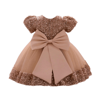 Thumbnail for Toddler Girls 1st Birthday Dress Bow Cute Baby Baptism Gown Kids Wedding Party Elegant Princess Christmas Dress -, Dress , Drestiny , 0M, 12M, 24M, 2T, 3T, 6M, Avocado Green, Black, Brown, Champagne, Dark Green, Dark Pink, Dark Red, Dresses, Girls, Gold, Green, Grey, Ivory, Light Green, Mini Dresses, Mint Green, Pink, Purple, Red, Short Sleeves, Yellow , Drestiny , www.shopdrestiny.com