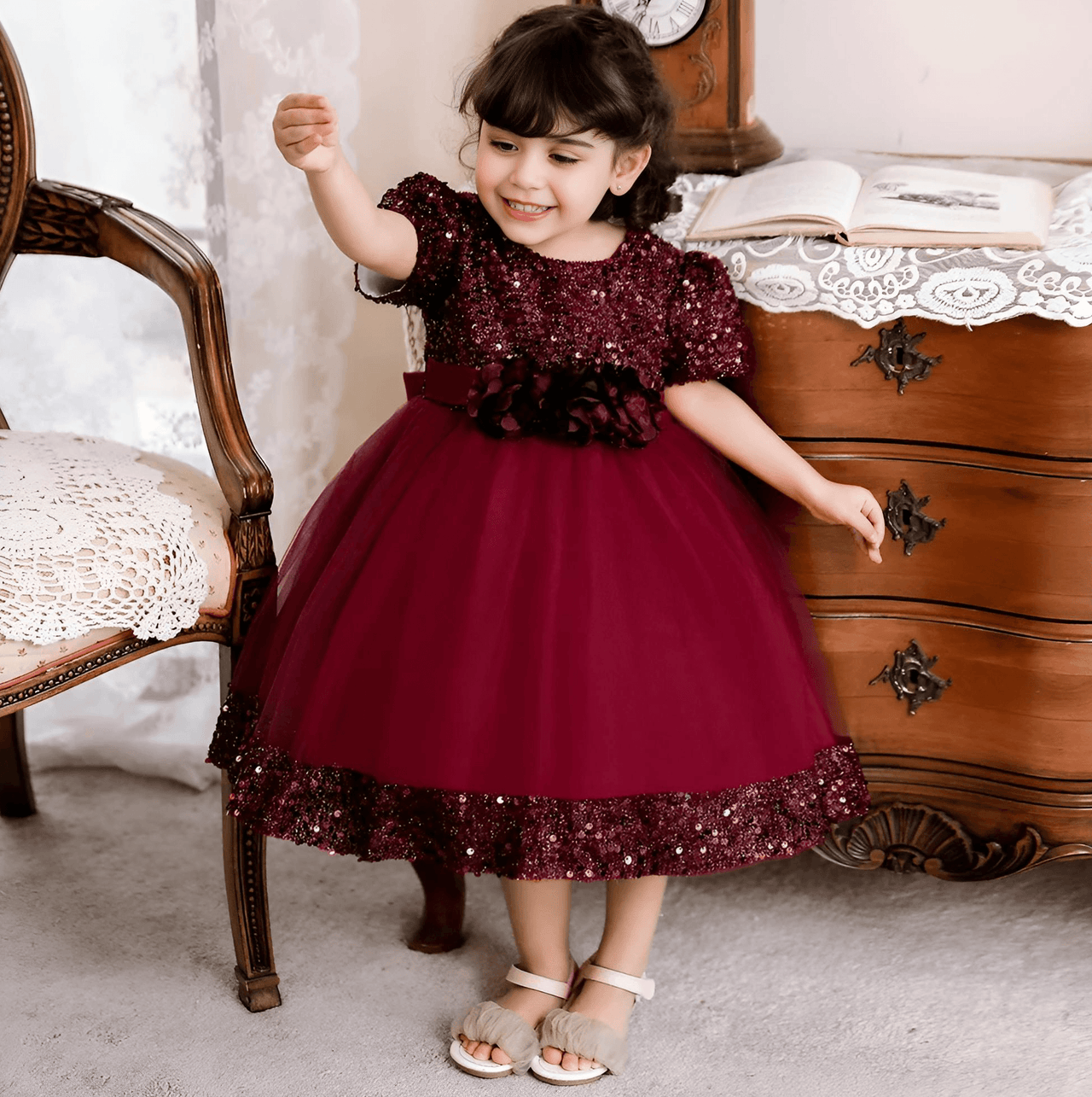 Toddler Girls 1st Birthday Dress Bow Cute Baby Baptism Gown Kids Wedding Party Elegant Princess Christmas Dress -, Dress , Drestiny , 0M, 12M, 24M, 2T, 3T, 6M, Avocado Green, Black, Brown, Champagne, Dark Green, Dark Pink, Dark Red, Dresses, Girls, Gold, Green, Grey, Ivory, Light Green, Mini Dresses, Mint Green, Pink, Purple, Red, Short Sleeves, Yellow , Drestiny , www.shopdrestiny.com