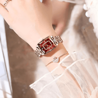 Thumbnail for Top Elegant High-End Watches For Women Wristwatch Waterproof Date Ladies Watch Stainless Steel Rectangle Quartz Women's Watches Female