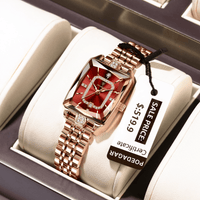 Thumbnail for Top Elegant High-End Watches For Women Wristwatch Waterproof Date Ladies Watch Stainless Steel Rectangle Quartz Women's Watches Female