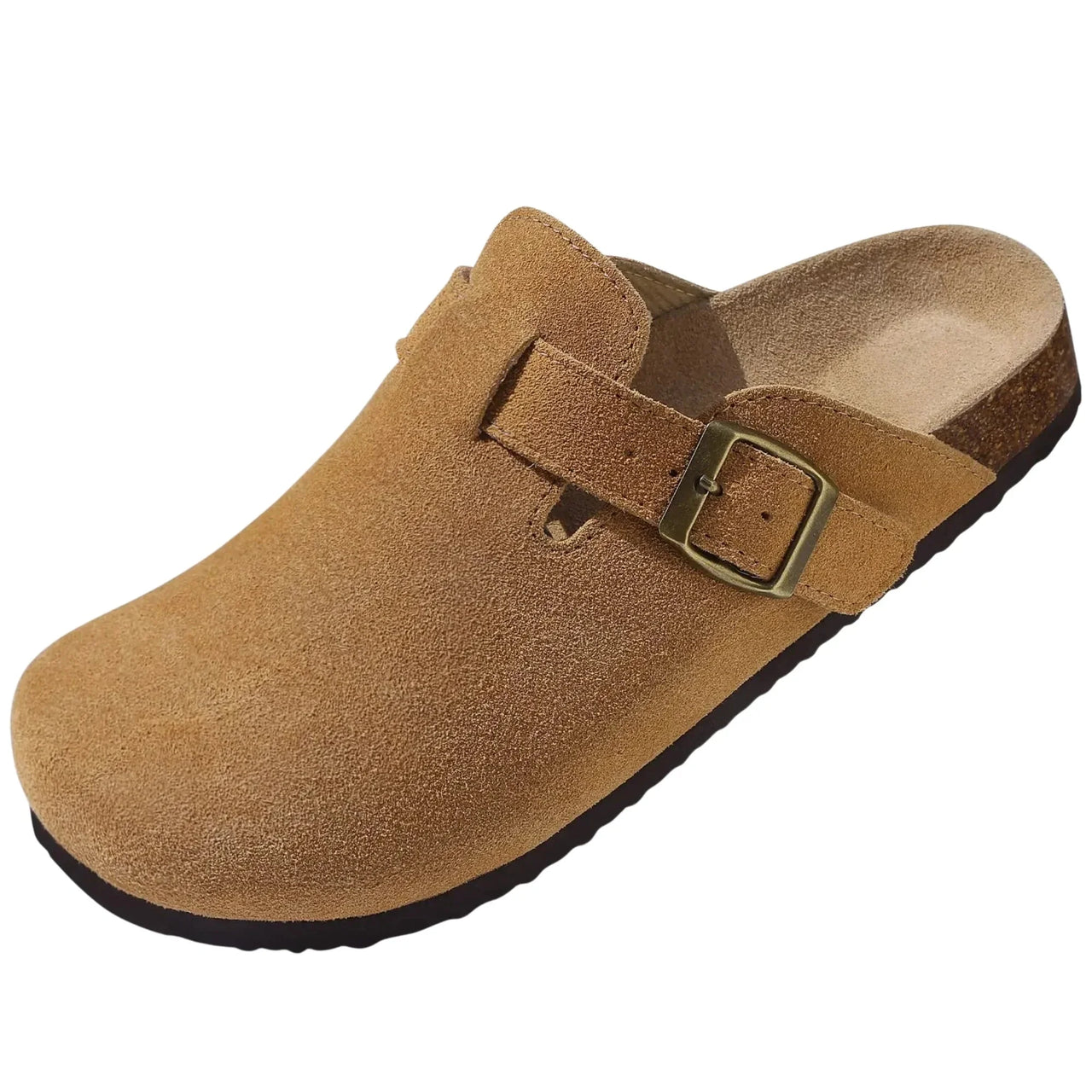 Trendy Cork Clog Suede Sandals With Arch Support -, Shoes , Drestiny , 10, 10.5, 11, 11.5, 12, 13, 14, 5.5, 6, 6.5, 7, 7.5, 8, 8.5, 9, 9.5, Apricot, Army Green, Australia, Black, Brown, New Zealand, Pink, Sandals, Slides, United Kingdom, United States , Drestiny , www.shopdrestiny.com