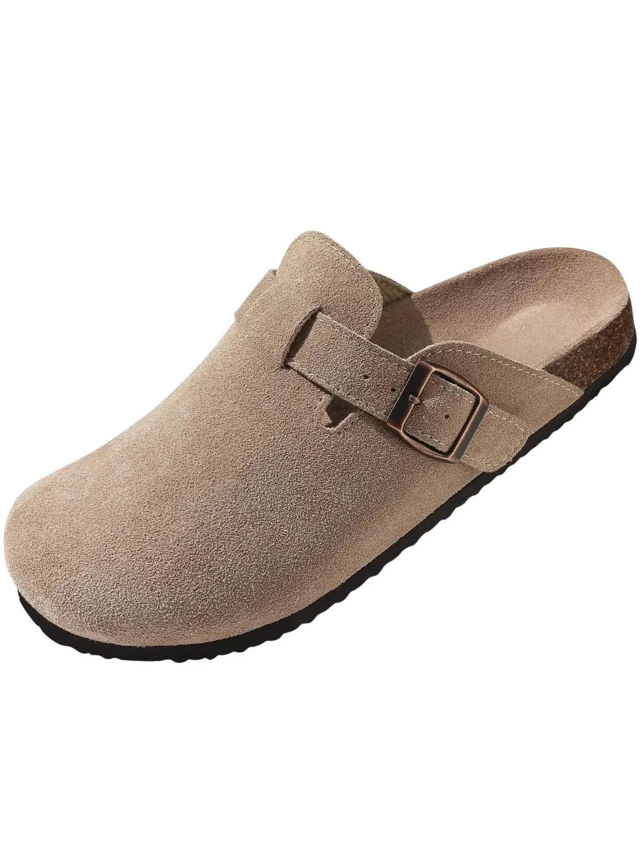 Trendy Cork Clog Suede Sandals With Arch Support -, Shoes , Drestiny , 10, 10.5, 11, 11.5, 12, 13, 14, 5.5, 6, 6.5, 7, 7.5, 8, 8.5, 9, 9.5, Apricot, Army Green, Australia, Black, Brown, New Zealand, Pink, Sandals, Slides, United Kingdom, United States , Drestiny , www.shopdrestiny.com