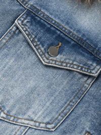 Thumbnail for Trendy Fashion Women's Fur Collar Denim Jacket Double Zipper High Waist Long Sleeve Thick Warm Short Coat Winter, Drestiny, Coats, Jackets, Blue, Blue Denim Jackets Women, M, L, XL, United States, Canada, Australia, New Zealand, United Kingdom, shopdrestiny.com