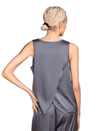 Thumbnail for Two-Piece Crossed Back Pajama Sets For Women -, Pajamas , Drestiny , Australia, Black, Blue, Casual Shirts, Dark Blue, Grey, L, Loungewear, M, New Zealand, Pajamas, Pant Sets, S, Sets, Sleeveless, United Kingdom, United States , Drestiny , www.shopdrestiny.com