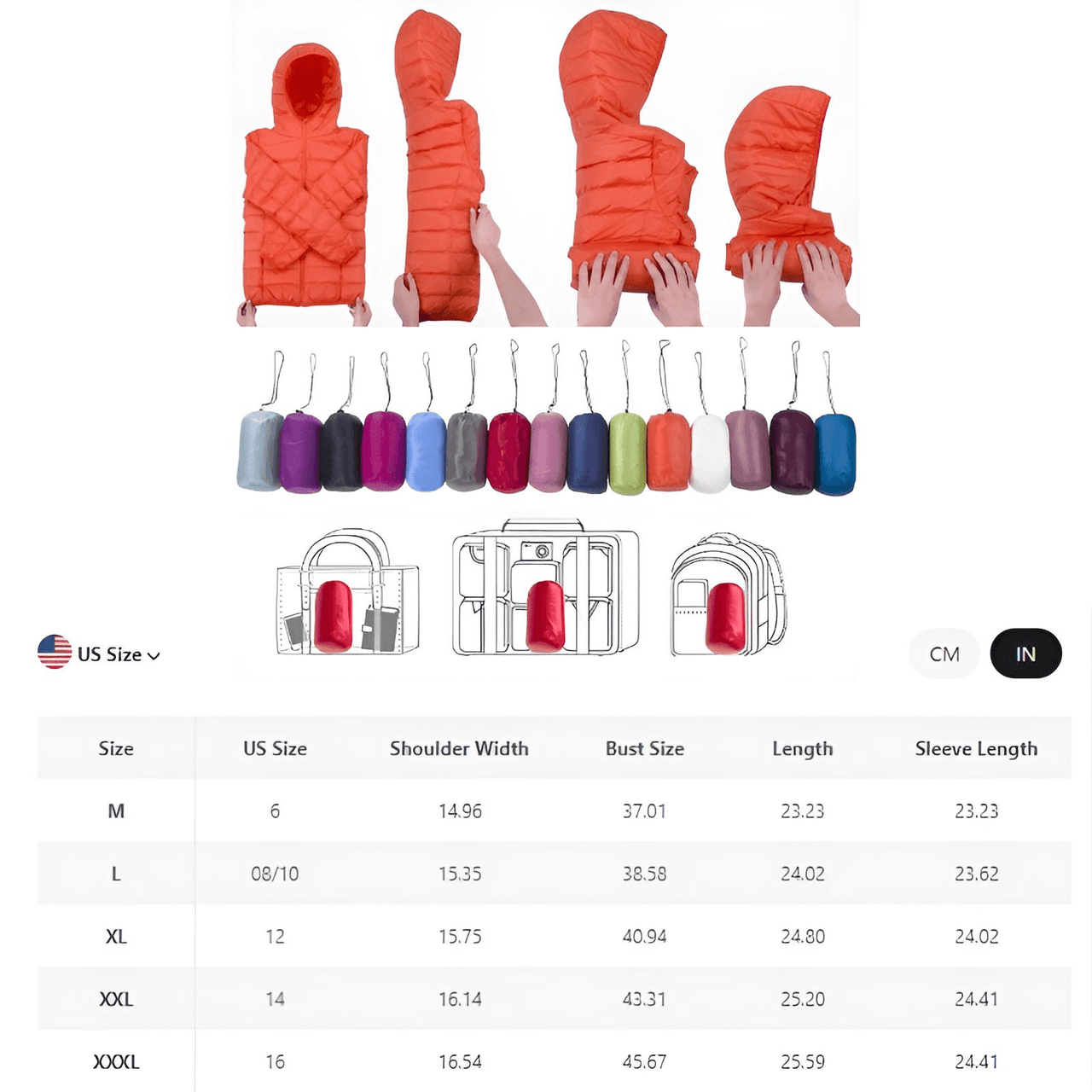 Ultra-Light Women's Thin Down Jacket -, Jacket , Drestiny , Australia, Black, Dark Blue, Deep Pink, FR, Jackets, Khaki, L, M, Navy, New Zealand, Pink, Red, Sky Blue, United Kingdom, United States, Wine Red, XL, XXL, XXXL , Drestiny , www.shopdrestiny.com