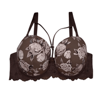 Thumbnail for Floral patterned bra on a white background