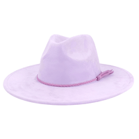 Thumbnail for Unisex Suede Wide Brim Fedora - In 30 Colors! -, Hats , Drestiny , Army Green, Australia, Beige, Black, Blue, Brown, Canada, Champagne, Dark Blue, Dark Brown, Dark Grey, Dark Pink, Dark Purple, Dark Red, Deep Pink, Gender_Men, Gender_Women, Green, Grey, Hats, Khaki, Light Blue, Light Brown, Light Grey, Light Pink, Light Purple, New Zealand, Off White, Orange, Peacock Blue, Pink, Purple, Red, United Kingdom, United States, Wine Red, Yellow , Drestiny , www.shopdrestiny.com