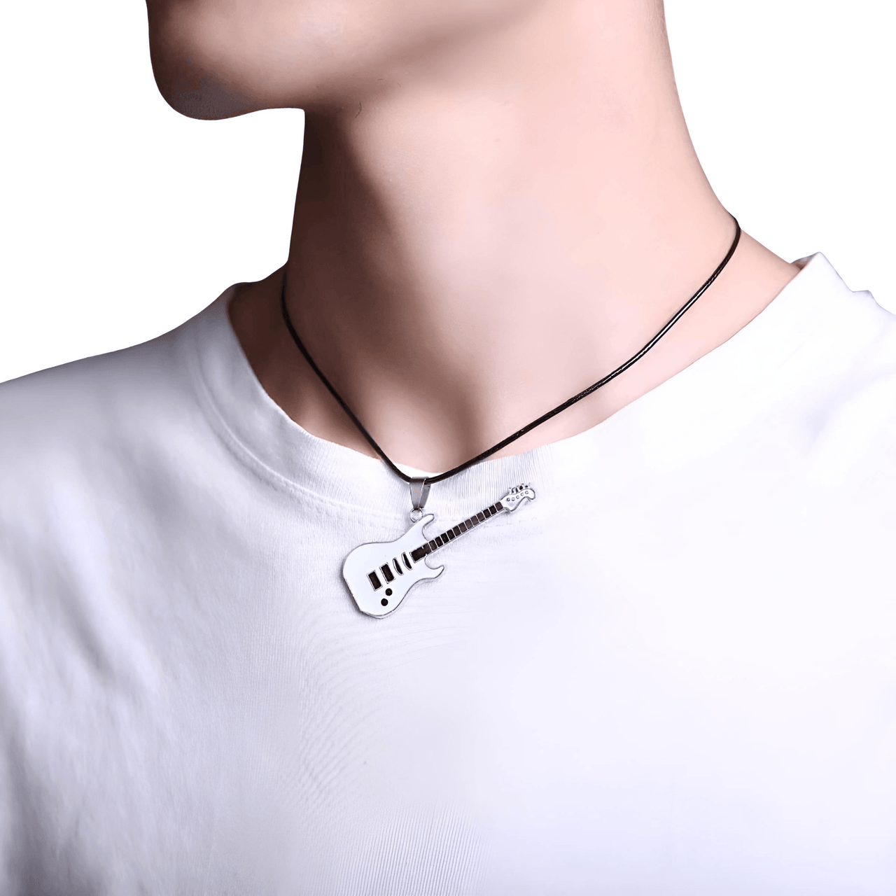 Unisex Trendy Leather Chain Guitar Necklace -, Necklaces , Drestiny , Australia, Black, Blue, Canada, Dark Red, Gender_Men, Gender_Women, Gold, Necklaces, New Zealand, Red, Silver, United Kingdom, United States, White , Drestiny , www.shopdrestiny.com