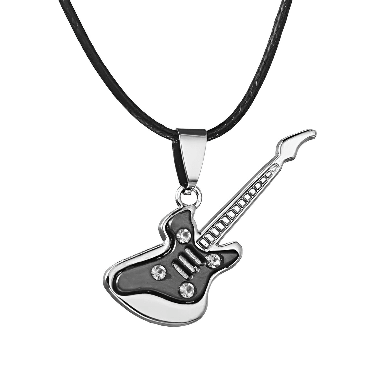 Unisex Trendy Leather Chain Guitar Necklace -, Necklaces , Drestiny , Australia, Black, Blue, Canada, Dark Red, Gender_Men, Gender_Women, Gold, Necklaces, New Zealand, Red, Silver, United Kingdom, United States, White , Drestiny , www.shopdrestiny.com