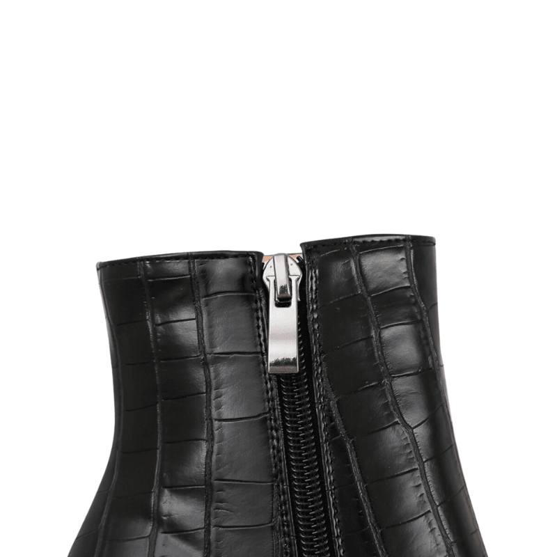 Women's Pointed Toe Ankle Boots with Thick Heels -, Ankle Boots , Drestiny , 3.5, 4, 4.5, 5, 5.5, 6, 6.5, 7, 7.5, 8, 8.5, 9, Ankle Boots, Australia, Black, Boots, Brown, FR, Heels, Light Blue, New Zealand, Sky Blue, United Kingdom, United States, White , Drestiny , www.shopdrestiny.com