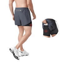 Thumbnail for Men's Running Shorts Quick-Drying Fitness Double Layer Shorts Men's New Sport Workout Training Bodybuilding Shorts, Drestiny, Shorts, S, M, L, XL, XXL, United States, Canada, Australia, Gender_Men, New Zealand, United Kingdom, UK, Blue-Grey, White, Black, Fluorescent Green, Fluorescent Blue, Army Green, Brown, Sky Blue, Dark Pink, Purple, Orange, running shorts for men, men's athletic shorts, men's running shorts with pockets, running shorts men, men's gym shorts, 2 n 1 running shorts men, shopdrestiny.com