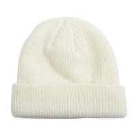 Thumbnail for White knit beanie on a white background