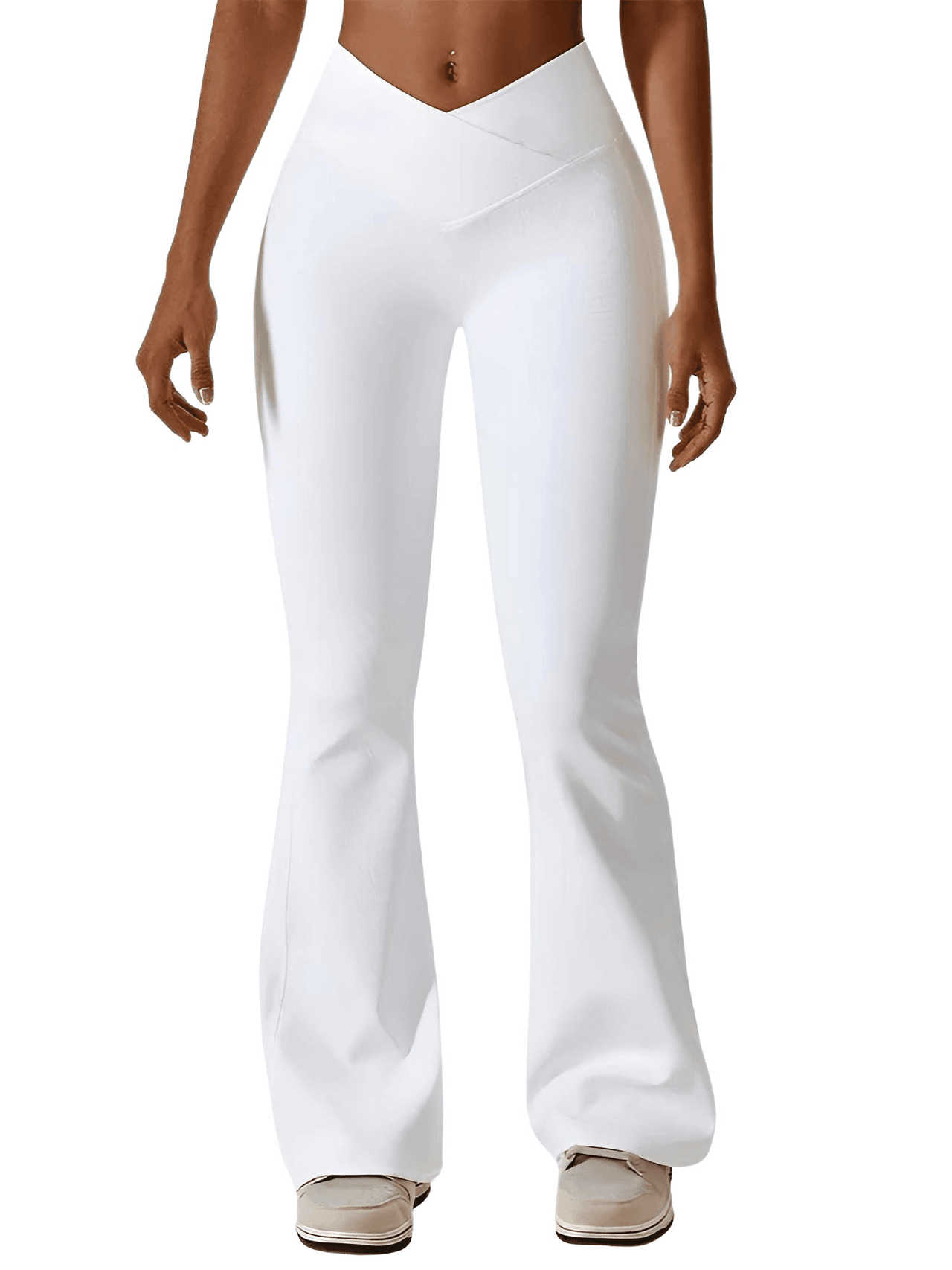 Flare Leg Yoga Pants Women's High Waist Wide Leg Pants -, Pants , Drestiny , 10, 12, 14, 8, Australia, Black, Blue, Casual Pants, Green, L, Light Blue, M, New Zealand, Olive Green, S, Sky Blue, United Kingdom, United States, White, XL , Drestiny , www.shopdrestiny.com