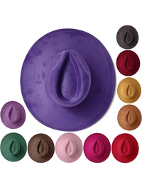 Thumbnail for Wide Brim Suede Fedora Hat Men Women Autumn Hats Classic Fedoras, Drestiny, Hats, United States, USA, Gender_Women, Gender_Men, Canada, Australia, New Zealand, United Kingdom, Wide brim suede fedora hat, suede fedora women, Men's wide brim fedora, Wide brim fedora hat, Ladies suede fedora, men's wide brimmed hat, Classic wide brim fedora, shopdrestiny.com