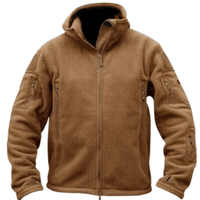 Thumbnail for Men's Winter Fleece Jacket With Hood -, Jackets , Drestiny , Army Green, Australia, Beige, Blue, Blue Green, Brown, Canada, Coats, Dark Blue, Dark Green, Grey, Jackets, L, Light Grey, M, Navy, New Zealand, United Kingdom, United States, Wine Red, XL, XXL, XXXL , Drestiny , www.shopdrestiny.com