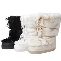 Thumbnail for Winter Faux Fur Boots Snow Boots Women Fluffy Fuzzy Furry Faux Fur Boots Middle Calf Platform Pink Black White Furry Boots, Drestiny, Snow Boots, Midi Snow Boots, Platform Boots, Beige, White, Black, Pink, 4, 5, 6, 7, 8, 9, 10, 11, United States, United Kingdom, Australia, shopdrestiny.com
