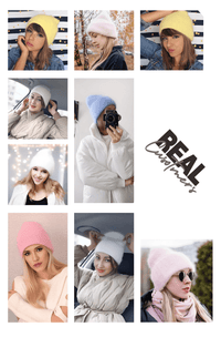 Thumbnail for Winter Women's Rabbit Fur Hats Warm Long Rabbit Fur Hair Female Caps Fashion Solid Colors Wide Cuff Young Style Beanies -, Hat , Drestiny , Australia, Black, Blue, Blue Grey, Canada, FR, Grey, Hats, Light Blue, Light Pink, New Zealand, Pink, Purple, United Kingdom, United States, White, Yellow , Drestiny , www.shopdrestiny.com